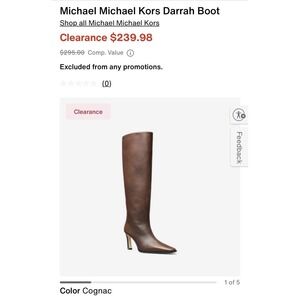 $295 New In Box Michael Kors Darrah Boot Size 9 Brown